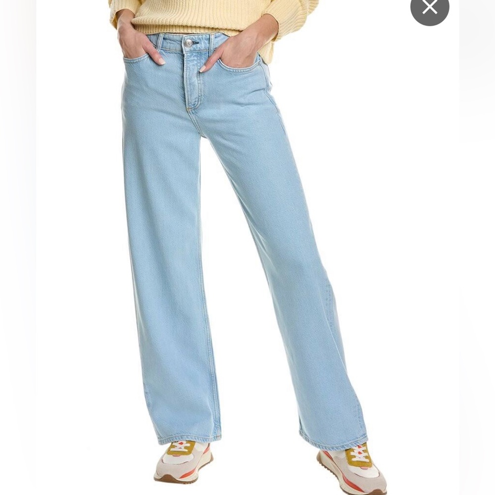 RAG AND BONE featherweight Logan wide leg jeans